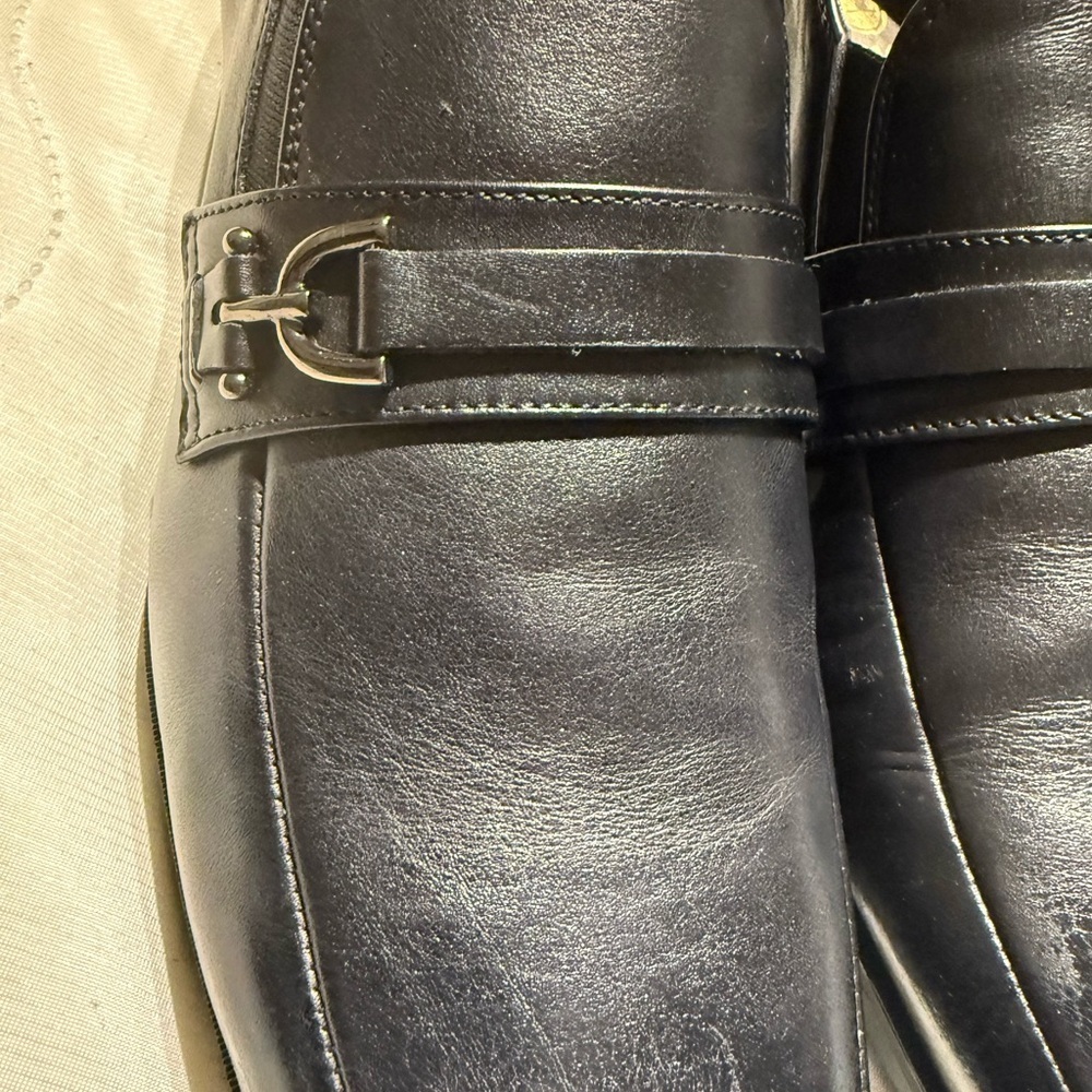 Men's Black Leather Loafers Bruno Magli 13 M - Picture 6 of 8